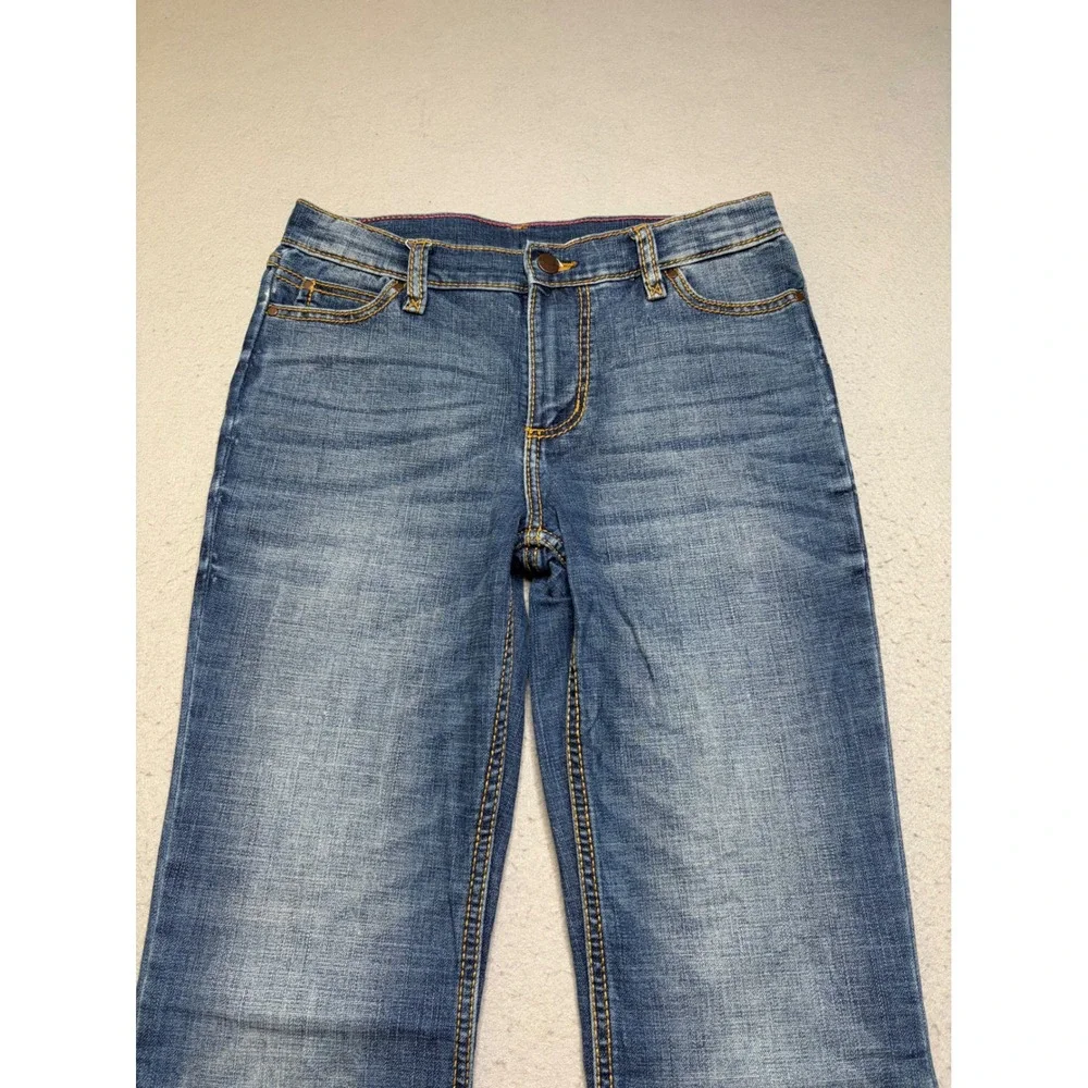 Wrangler Jeans Girls 14 Regular Blue 1009MWGMS Bootcut Stretch Western Denim